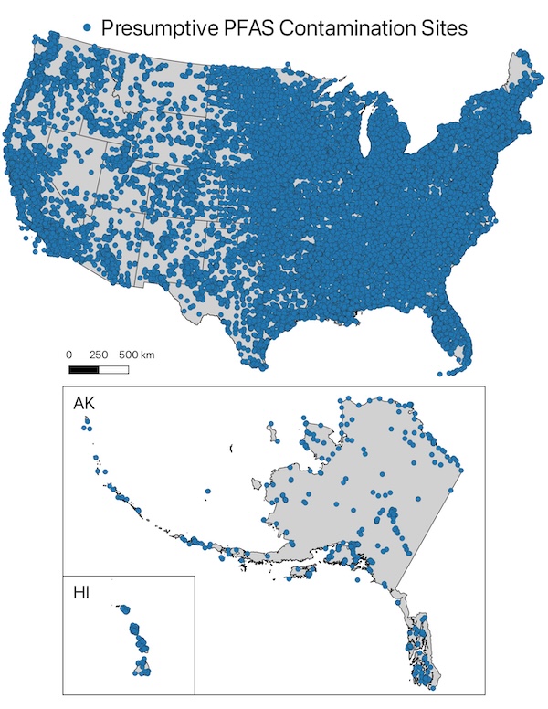 PFAS presumptive sites